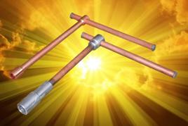 Ключ для открывания нижнего слива ж.д. цистерн КЗД-1 У1,УХЛ