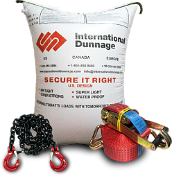 Пневмооболочки, стяжные ремни, крепление груза