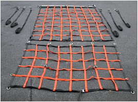 Сетки для крепления груза в автотранспорте